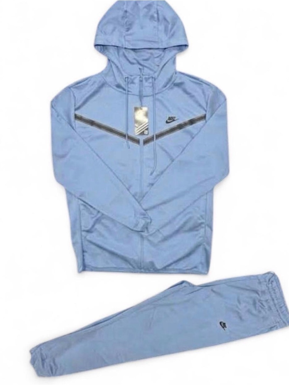 blue nike tech set